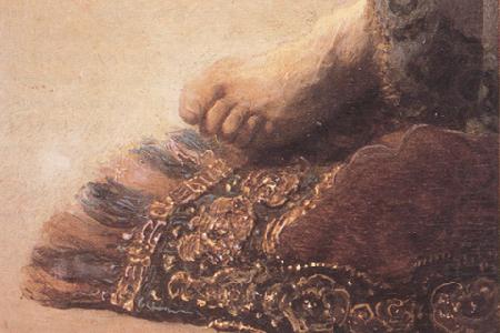 REMBRANDT Harmenszoon van Rijn Detail of Feremiab lamenting the Destrution of Ferusalem (mk33) china oil painting image